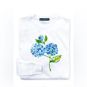 Kiel James Patrick Hydrangea Bloom Sweatshirt- White